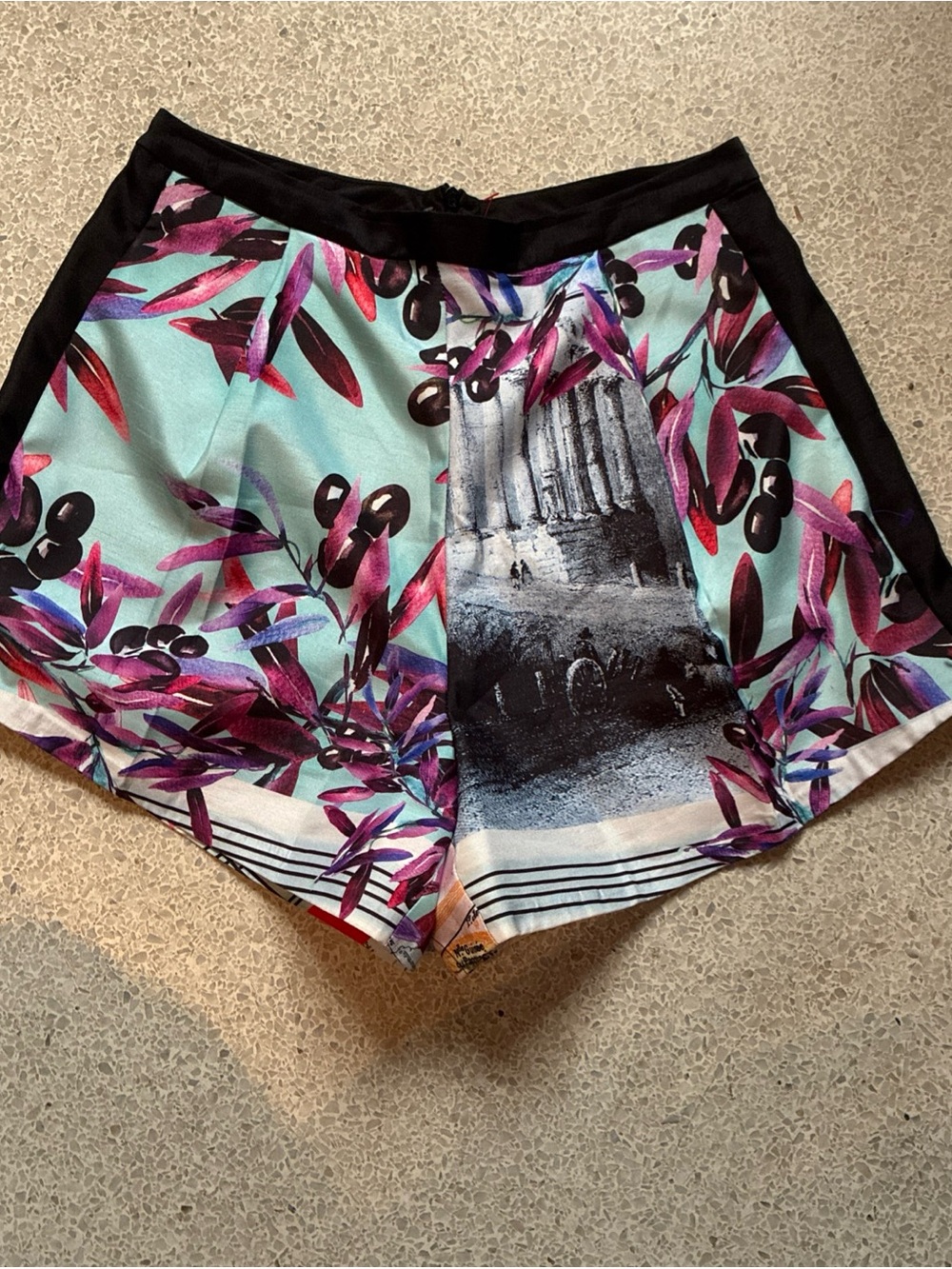 Clover canyon - Print Women's Shorts in Turquoise and Purple